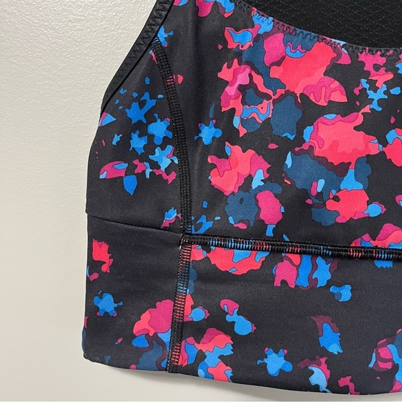 Lululemon Clip-In Long Line Bra Dandy Digie Multi Black Rare - Picture 9 of 16